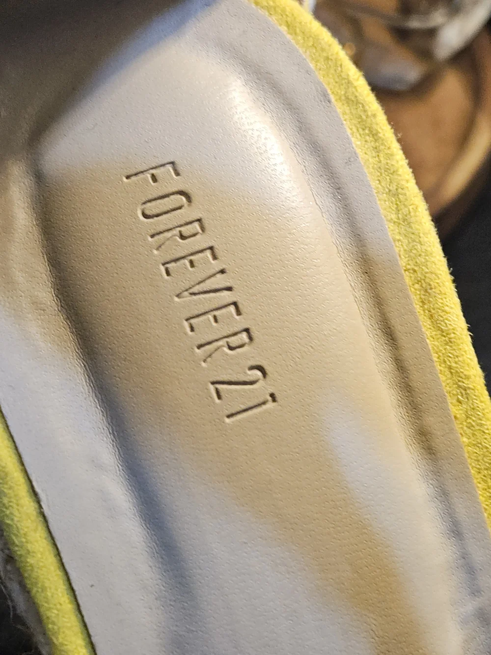 Forever 21 Yellow Espadrille Wedge Sandals with Wrap Straps